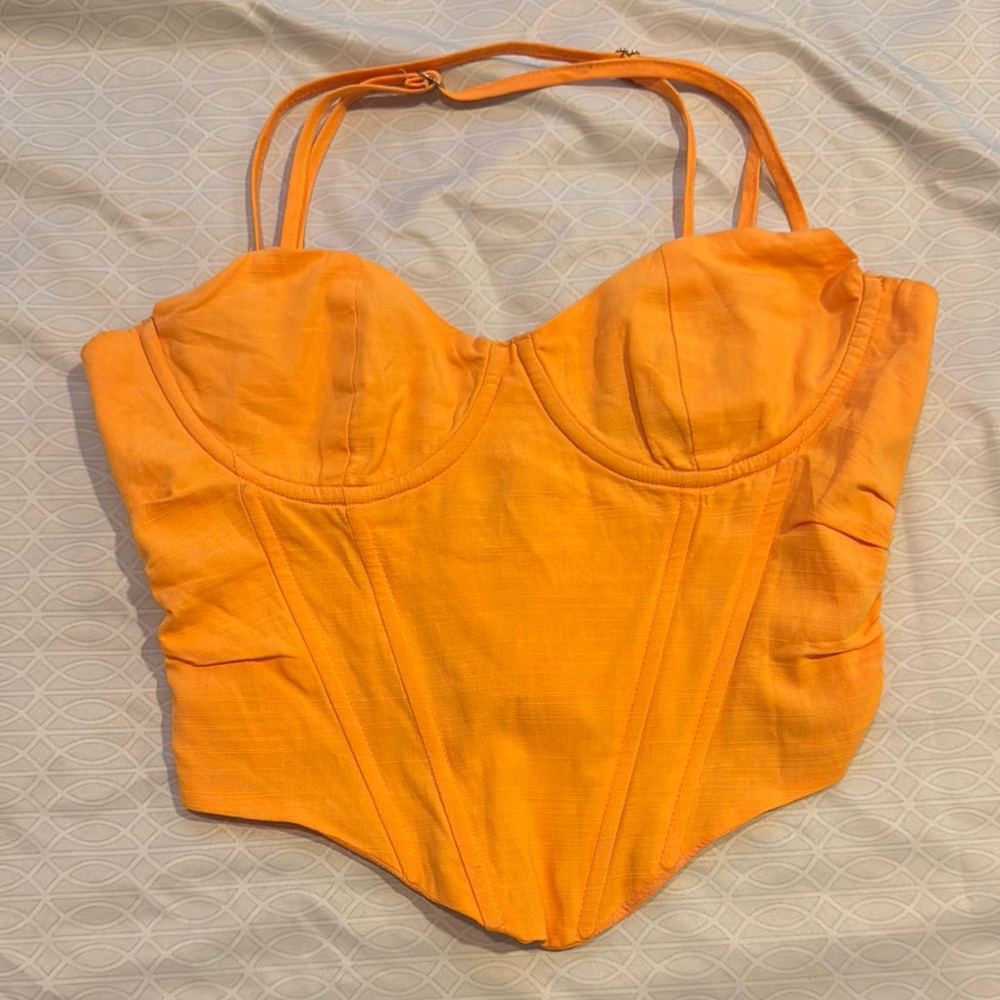 White Fox Boutique Orange Tank Top